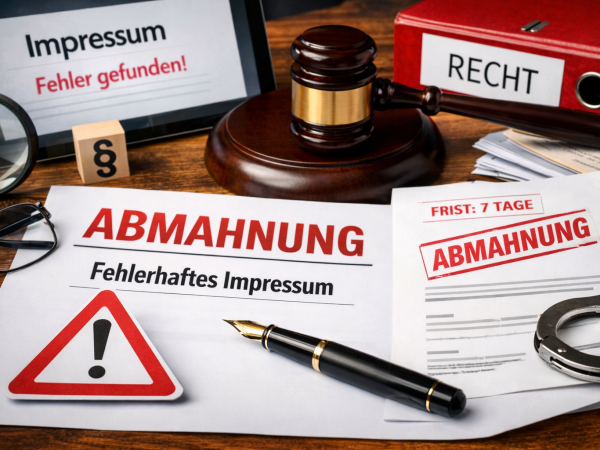 Abmahnung wegen fehlendem Impressum – Beispiele, Kosten und wie du sie vermeidest