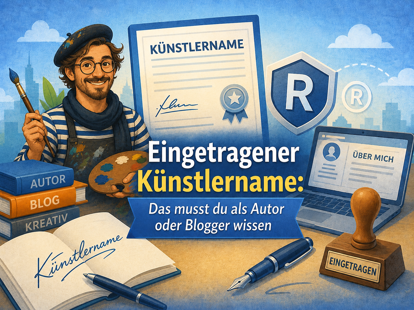 Eingetragener Künstlername: Das musst du als Autor oder Blogger wissen